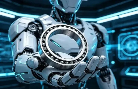 High-precision ball bearing in robotic hand illustrating industrial bearing applications in automation and motion systems.png